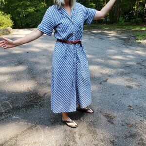 Super cute and light gingham striped dress Brooks brothers